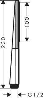 Душевая лейка Hansgrohe Rainfinity 26866700 белый